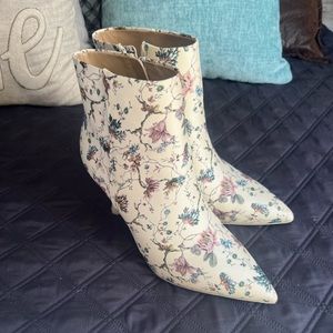 Antoni Melani x Nicola Bathie floral heeled boots